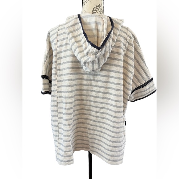 NWOT Madewell Women's Elise Embroidered Hooded Tunic Top Medium Large Pockets - Picture 6 of 15